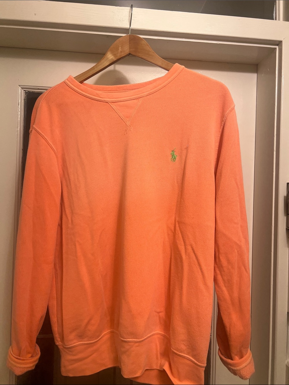 Ralph Lauren Men’s Coral-Orange Crewneck Sweatshirt